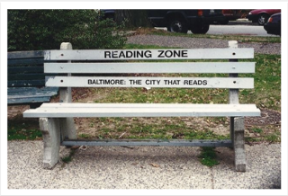 Bench with Baltimore: The City That Reads - Photo Courtesy Mike Allegra mileallegra.com