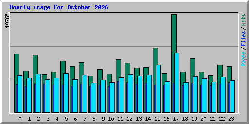 Hourly usage for October 2026
